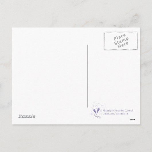 New Year Disco Feestdagenkaart (Achterkant)