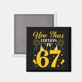 New Year Edition 67 Funny 6 7 Meme New Year 2026 T Magneet (Voorkant / Achterkant)