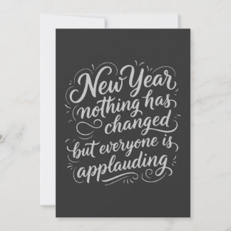New Year Eve funny quote Feestdagenkaart