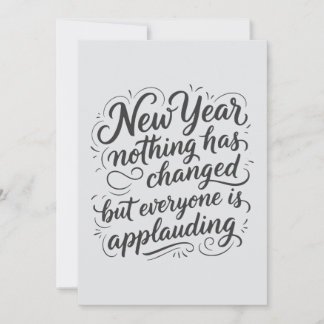 New Year Eve funny quote Feestdagenkaart