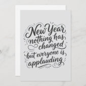 New Year Eve funny quote Feestdagenkaart (Voorkant / Achterkant)
