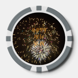 New Year Eve Party Decoration / Favor - Fireworks Poker Chips