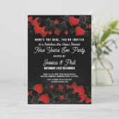 New Year Eve Party Las Vegas Casino Glitter Uitnod Kaart (Staand voorkant)