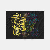 New Year Eve Party Supplies Nye 2026 Happy New Yea Fleece Deken (Voorkant (Horizontaal))