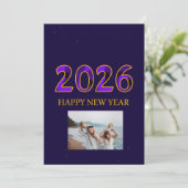 New year  feestdagenkaart (Staand voorkant)