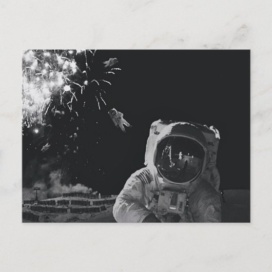 New Year Fireworks Briefkaart (Voorkant)