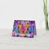 New Year Fireworks Cards Feestdagen Kaart (Voorkant)