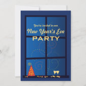 New Year Fireworks Party Kaart (Voorkant)