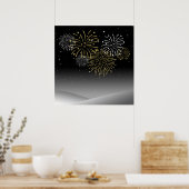 New Year Fireworks Poster (Keuken)