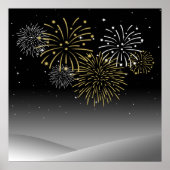 New Year Fireworks Poster (Voorkant)
