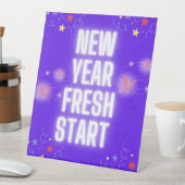 New year Fresh start  Reclamebord Met Voetstuk (Insitu)