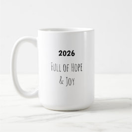 New Year 🥂 Full of Hope & Joy Mug Koffiemok