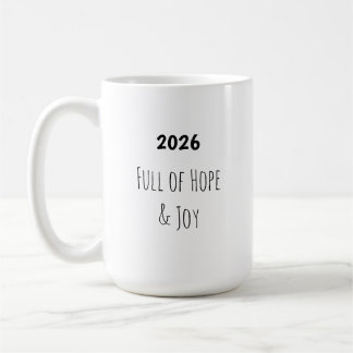 New Year 🥂 Full of Hope & Joy Mug Koffiemok