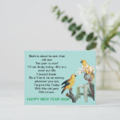 New year gift 2025 feestdagenkaart (Staand voorkant)