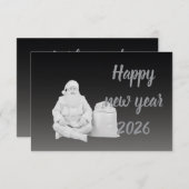 New year greeting calm bedankkaart (Voorkant / Achterkant)