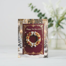 New Year Greeting Card Feestdagenkaart