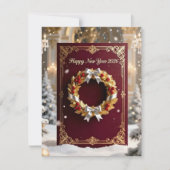 New Year Greeting Card Feestdagenkaart (Voorkant)