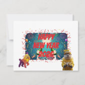 New year greeting lol feestdagenkaart (Voorkant)