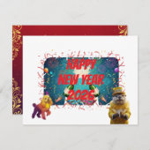 New year greeting lol feestdagenkaart (Voorkant / Achterkant)