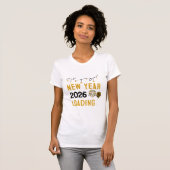 New Year Loading Minimalist New Year Countdown T-shirt (Voorkant volledig)