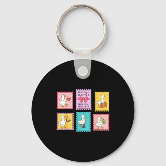 New Year Matching Welcome New Year Midnight Funny  Sleutelhanger (Voorkant)