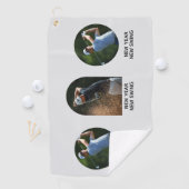 New Year motivational custom add your own photo Golfhanddoek (Insitu)