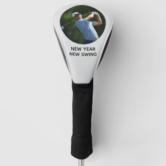 New Year motivational custom add your own photo Golfheadcover