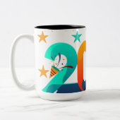 new year mug  tweekleurige koffiemok (Links)