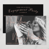 New Year New Adventure Engagement Party foto Kaart (Voorkant / Achterkant)