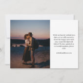 New Year New Adventures Big Photo Verloving Kaart (Achterkant)
