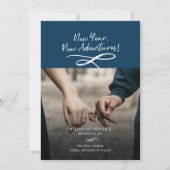 New Year New Adventures Photo Save The Date (Voorkant)