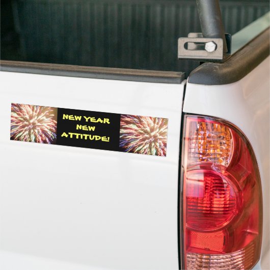 NEW YEAR, NEW ATTITUDE  BUMPERSTICKER (Op Truck)