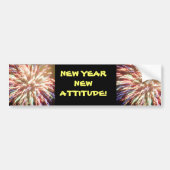 NEW YEAR, NEW ATTITUDE  BUMPERSTICKER (Voorkant)