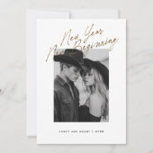 New Year New Beginning Holiday Engagement Design Feestdagenkaart (Voorkant)