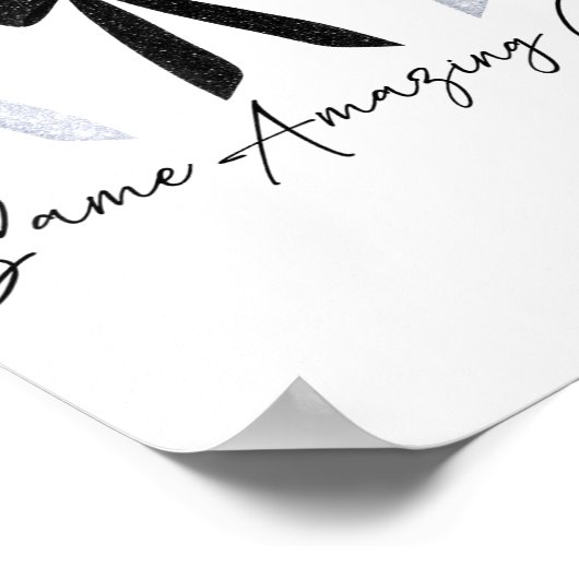 New Year New Beginnings Same Amazing God Coquette Poster (Hoek)