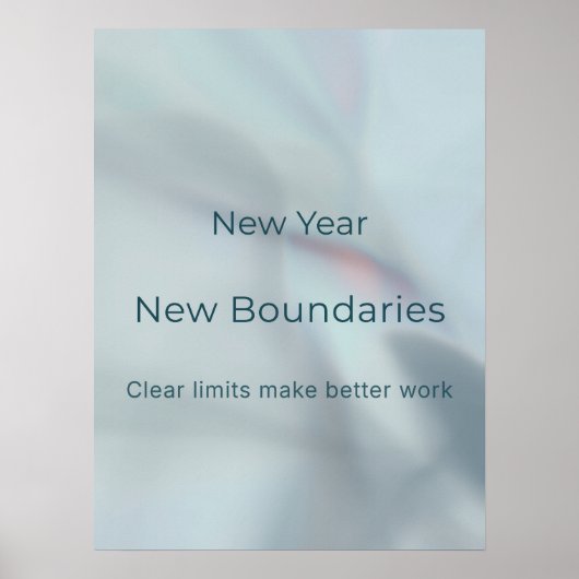 NEW YEAR, NEW BOUNDARIES POSTER (Voorkant)