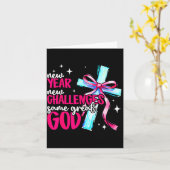 New Year New Challenges Sam Great God Christian Ne Kaart (Gele Bloem)