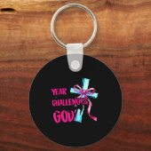 New Year New Challenges Same Great God Happy New Y Sleutelhanger (Voorkant)