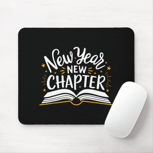 New Year New Chapter Happy New Year 2025 Book  Muismat (Met muis)