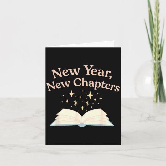 New Year New Chapters Cozy Reading For Book Lovers Kaart (Voorkant)