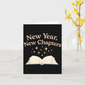 New Year New Chapters Cozy Reading For Book Lovers Kaart (Gele Bloem)