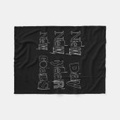 New Year, New Day, Goals Motivation For Dad, Men A Fleece Deken (Voorkant (Horizontaal))