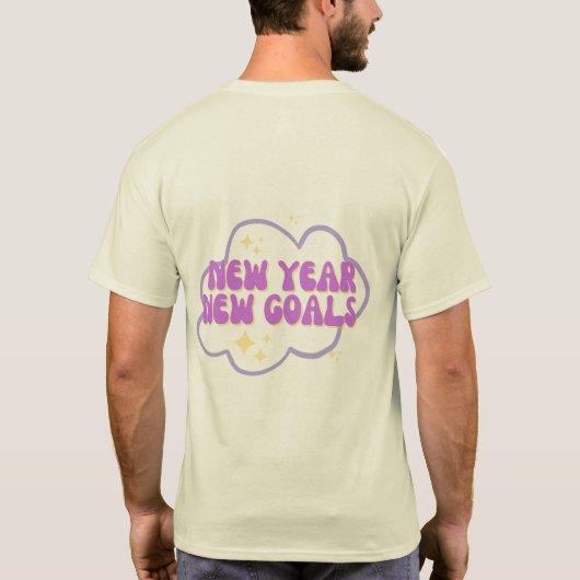New year New Goals t shirt design  (Achterkant)