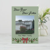 New Year New Home Christmas Card Feestdagenkaart (Staand voorkant)