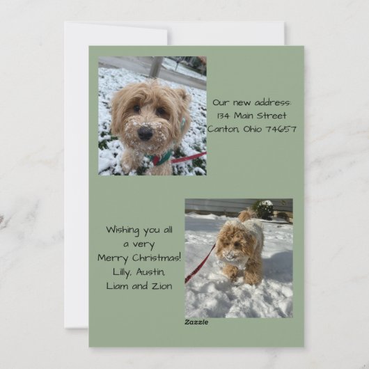 New Year New Home Christmas Card Feestdagenkaart (Achterkant)