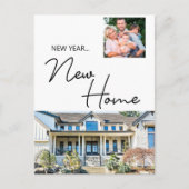 New Year New Home Family Foto en House Holiday C Feestdagenkaart (Voorkant)