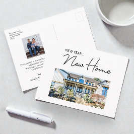 New Year New Home Moving Announcement photos Feestdagenkaart