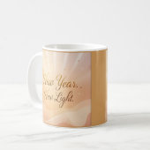 New Year, New Light” – Golden Dawn Sunrise Design Koffiemok (Voorkant links)