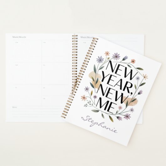 New Year, New Me Floral Planner (Display)