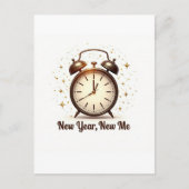 New Year New Me Invitation Uitnodiging Briefkaart (Voorkant)